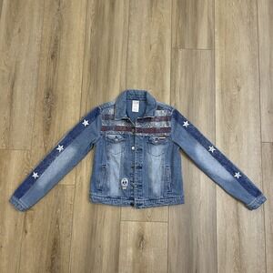 Disney Marvel America Chavez Dr Strange Blue Jean Kids/Women‎ Jacket